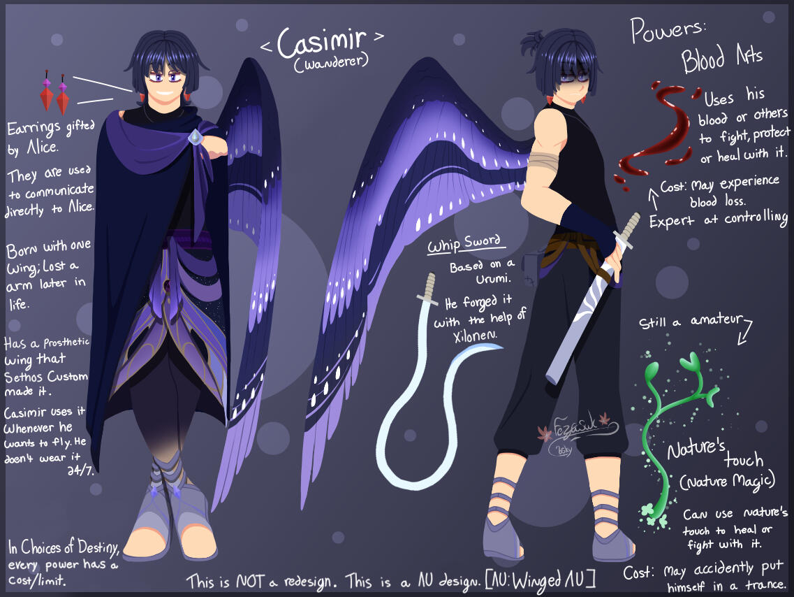 Casimir (Wanderer)'s AU Design